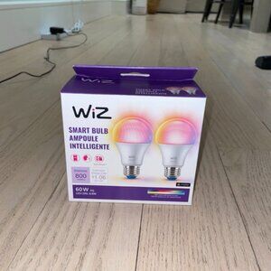 TWO Wiz Smart Bulbs App Control Color Changing 60 Watt LED 800 lumens
